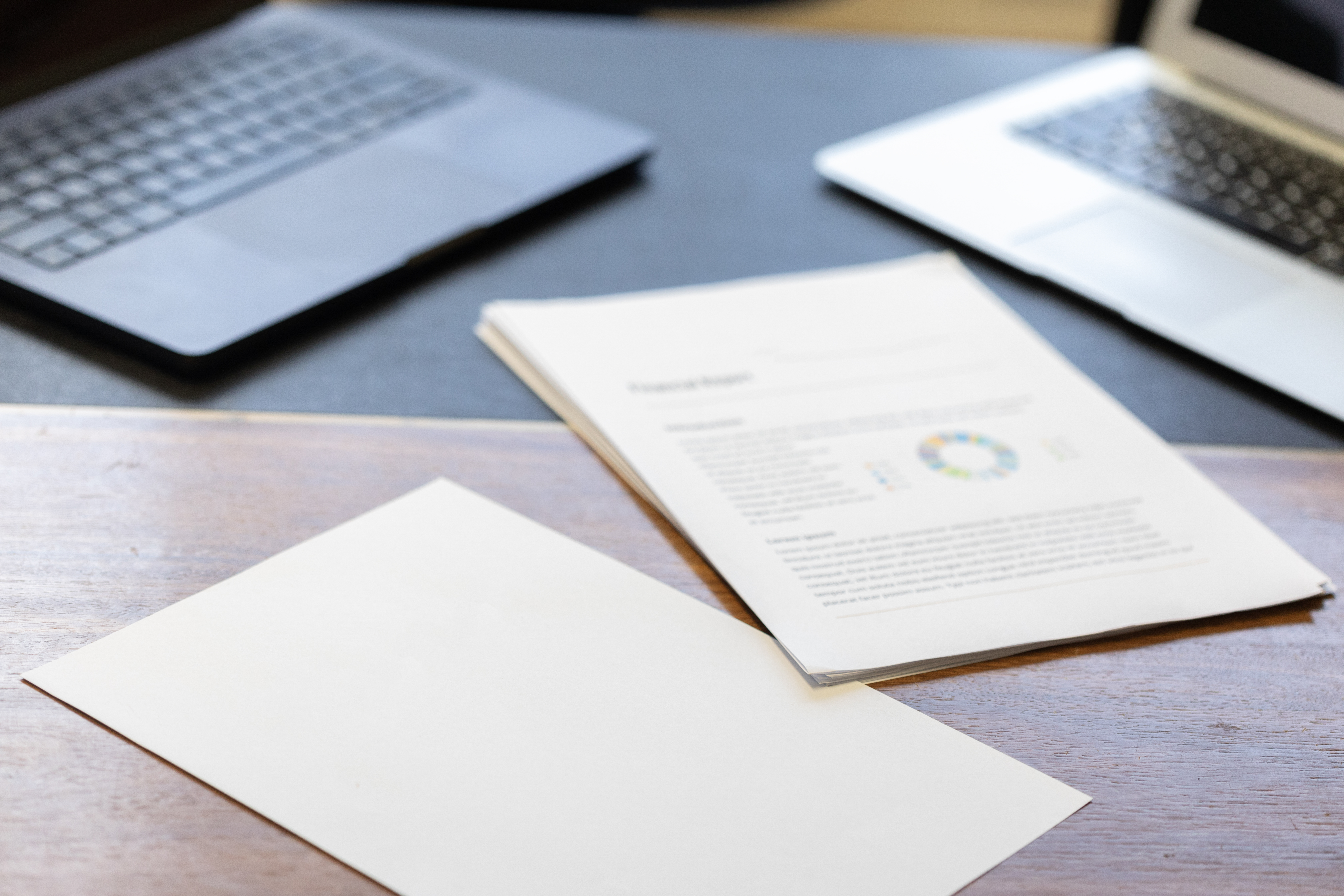 Organized workspace of documents and receipts — the expense management landscape