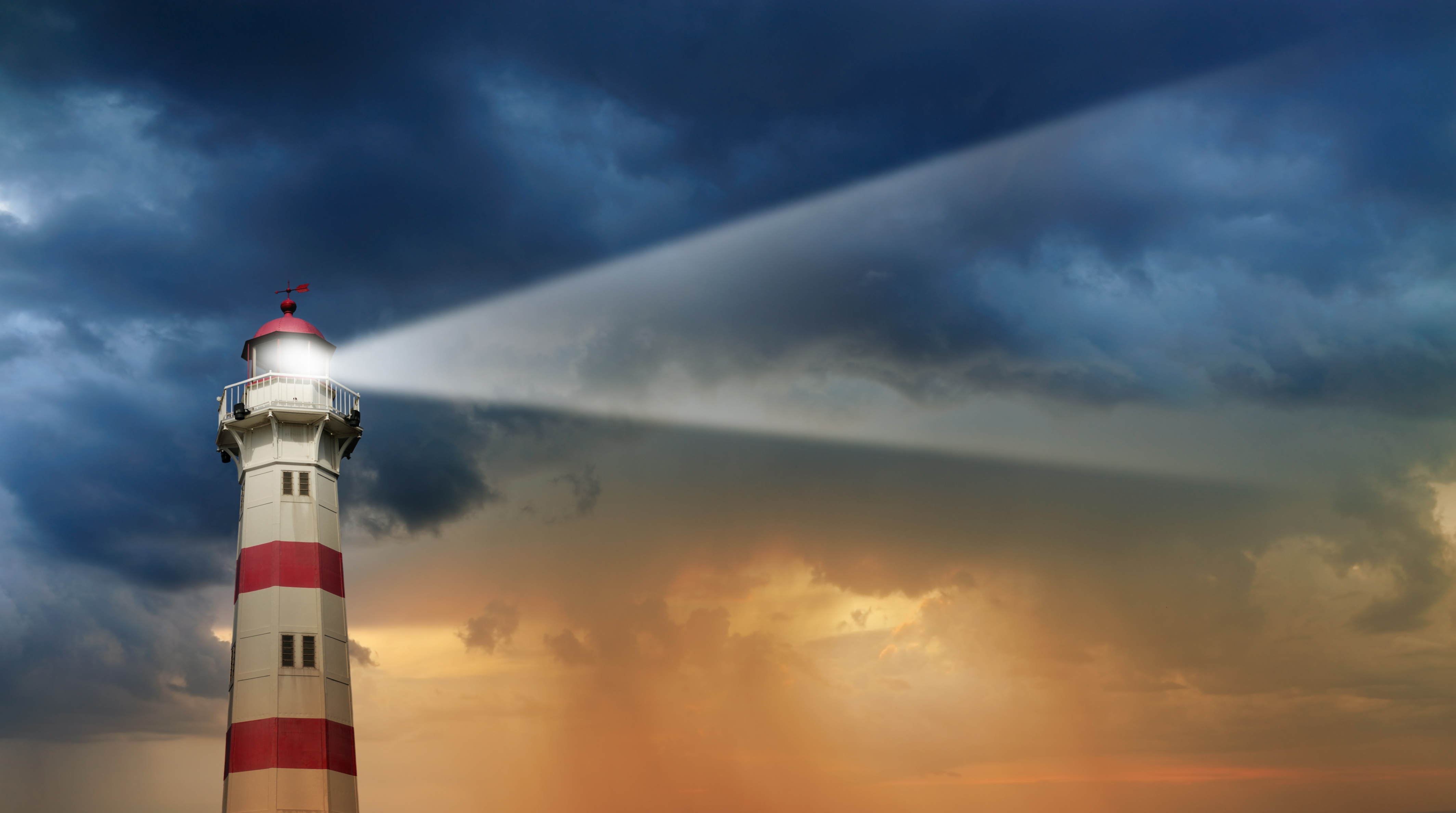 Lighthouse cutting through fog — a metaphor for brand visibility in AI-driven discovery